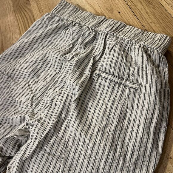 Wishlist apparel jogger pants pull on women’s small lightweight cream striped - Picture 11 of 12